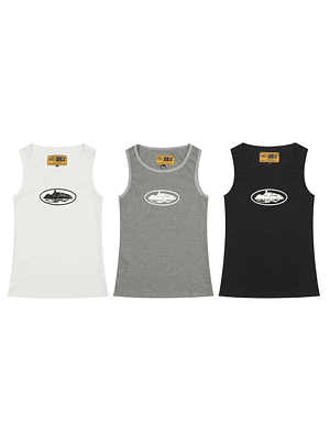 Corteiz Alcatraz Tank Top 'Heather Grey'