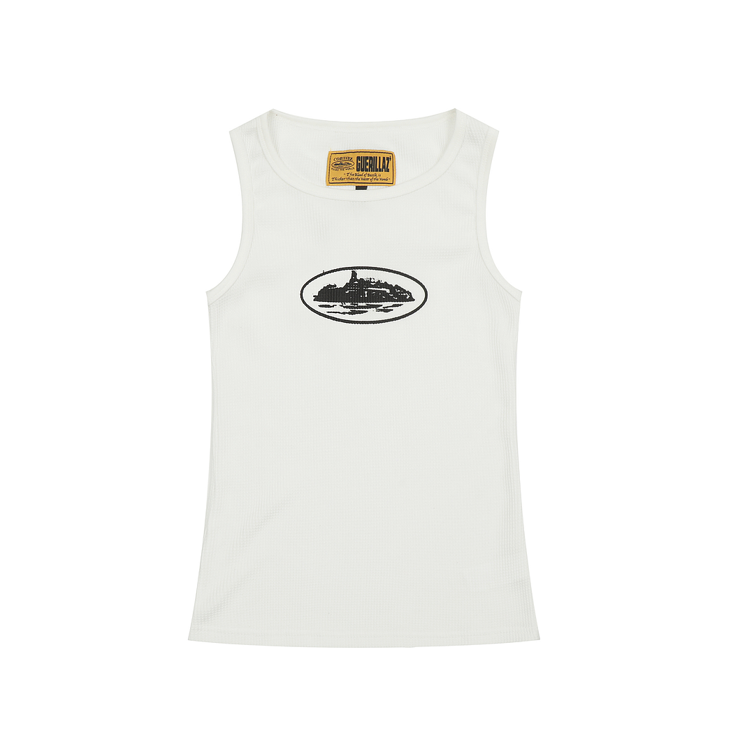 Corteiz Alcatraz Tank Top 'Heather Grey' 2