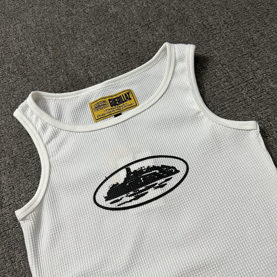 Corteiz Alcatraz Tank Top 'Heather Grey' 6
