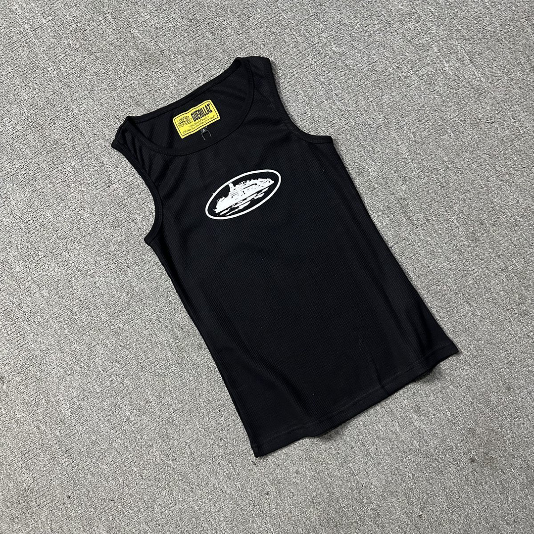 Corteiz Alcatraz Tank Top 'Heather Grey' 14