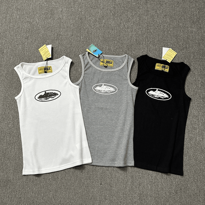 Corteiz Alcatraz Tank Top 'Heather Grey' 20