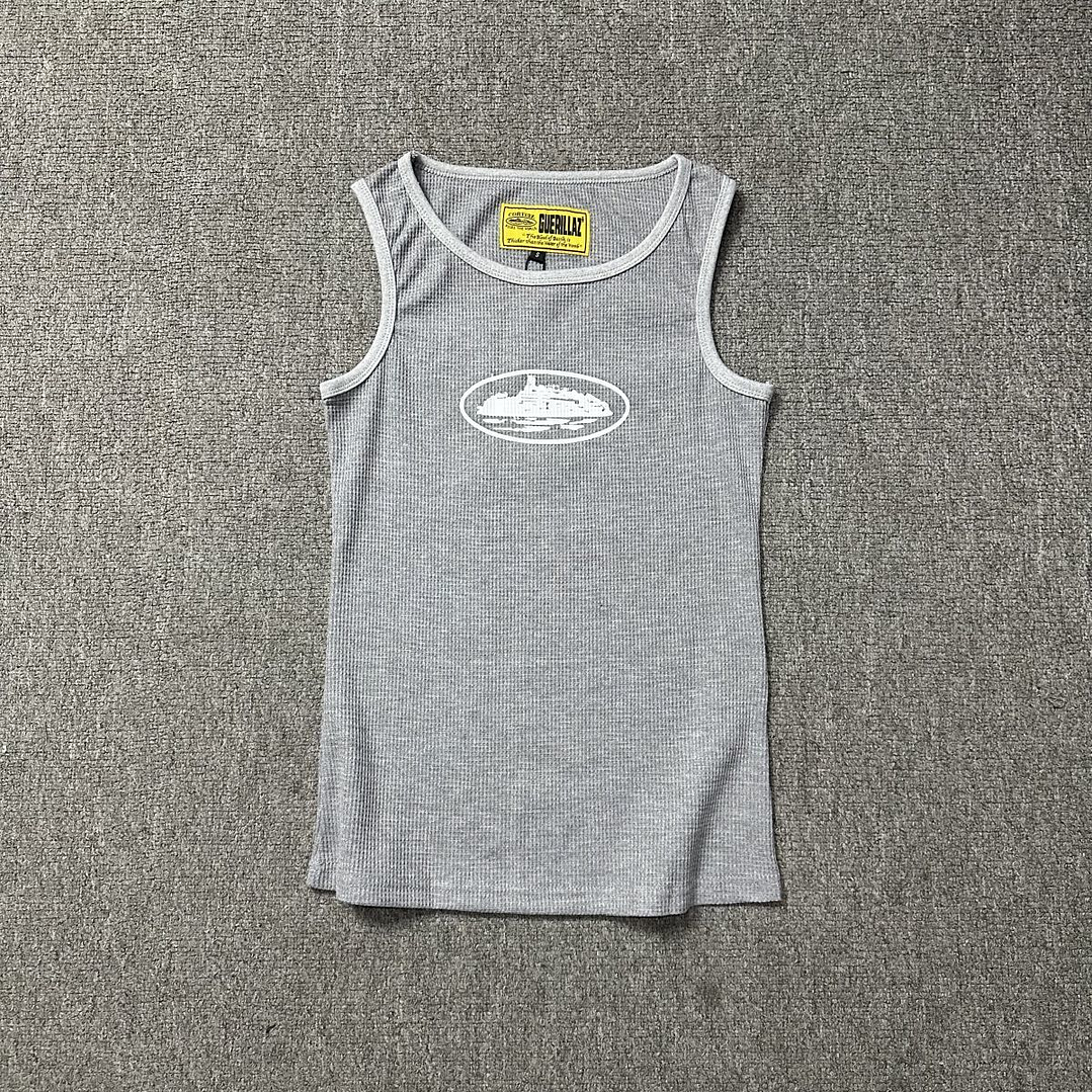 Corteiz Alcatraz Tank Top 'Heather Grey' 23