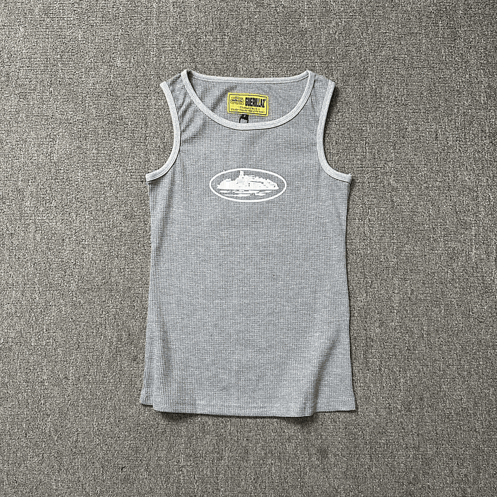 Corteiz Alcatraz Tank Top 'Heather Grey' 23