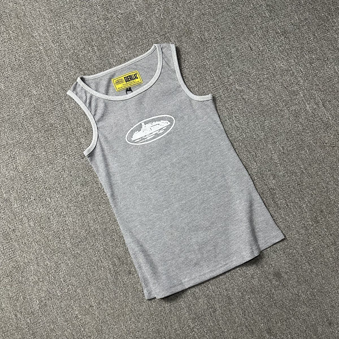 Corteiz Alcatraz Tank Top 'Heather Grey' 24