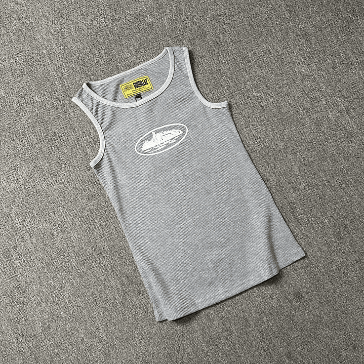 Corteiz Alcatraz Tank Top 'Heather Grey' 24