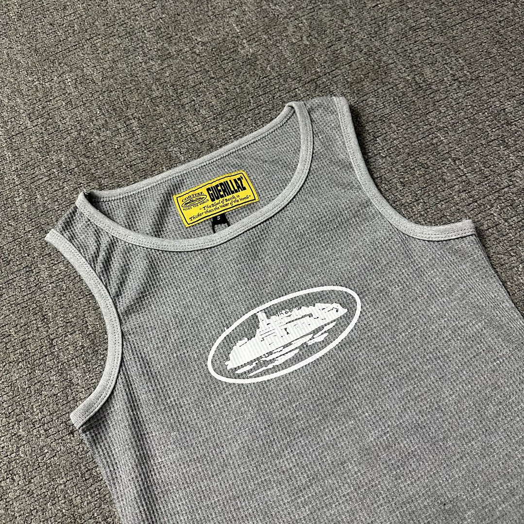 Corteiz Alcatraz Tank Top 'Heather Grey' 25