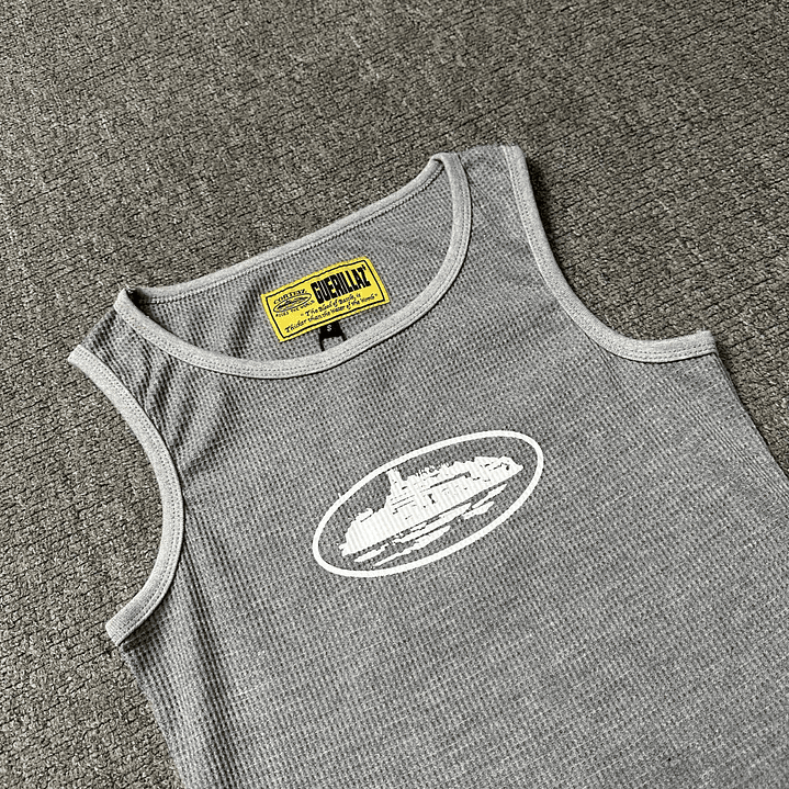 Corteiz Alcatraz Tank Top 'Heather Grey' 25