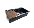 Lavaplatos Linea Deluxe 75x46 black (bandeja/tabla)