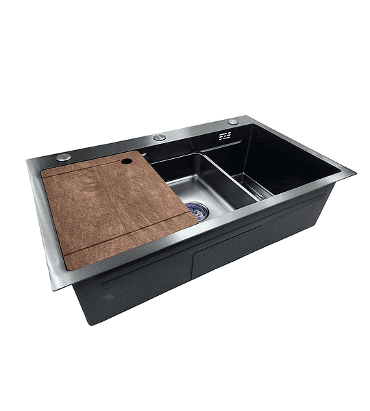 Lavaplatos Linea Deluxe 75x46 black (bandeja/tabla)
