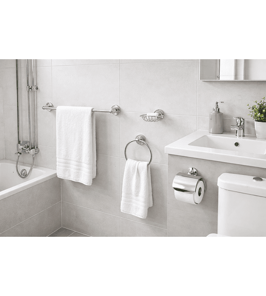 SET ACCESORIOS BAÑO 5 PIEZAS COLOMBA