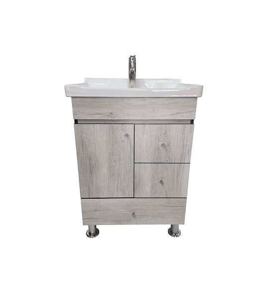 VANITORIO TOSCANA 60CM 3 CAJONES 