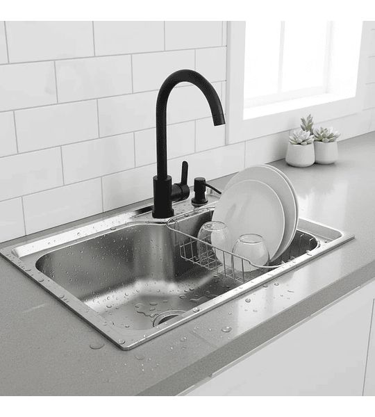 Lavaplatos sobre cubierta 61x43 cms con Rejilla 