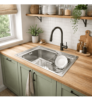 Lavaplatos sobre cubierta 56x42 cms.