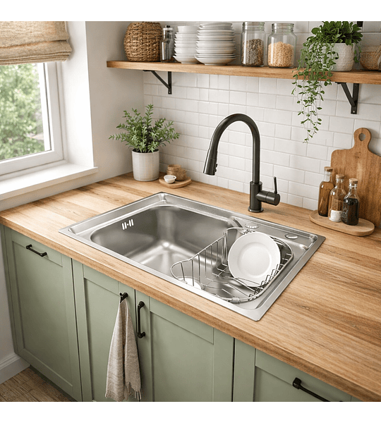 Lavaplatos sobre cubierta 56x42 cms.