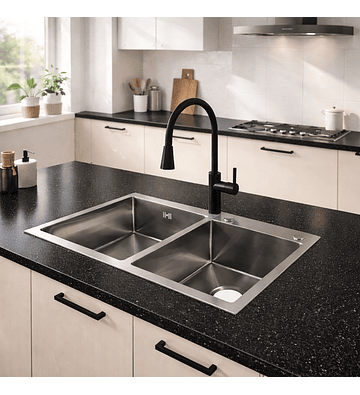 Lavaplatos Deluxe Silver 68x38 (A) cms.