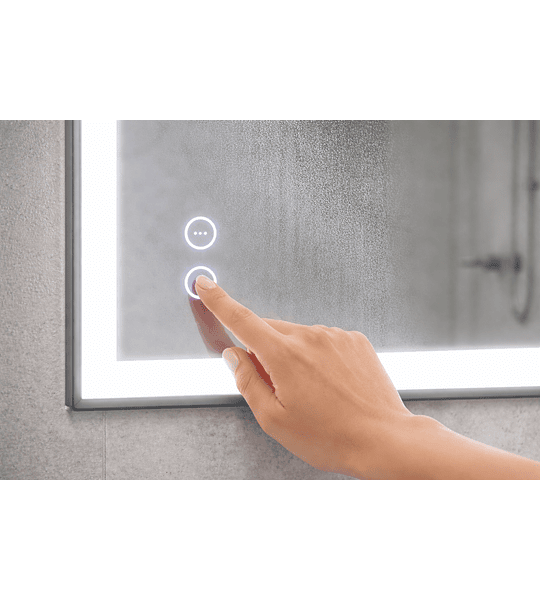 ESPEJO LED Y ANTI-EMPAÑANTE 80X60 CMS 