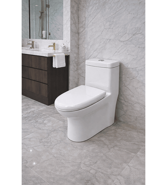 Inodoro one piece 20cm descarga al piso