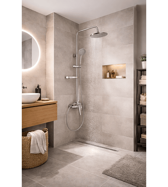 Columna Ducha Plateada