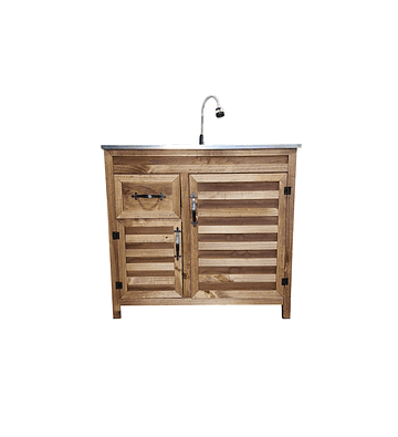 Mueble de Lavaplatos 80cm Rústico