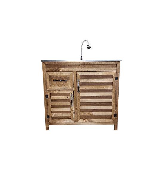 Mueble de Lavaplatos 80cm Rústico