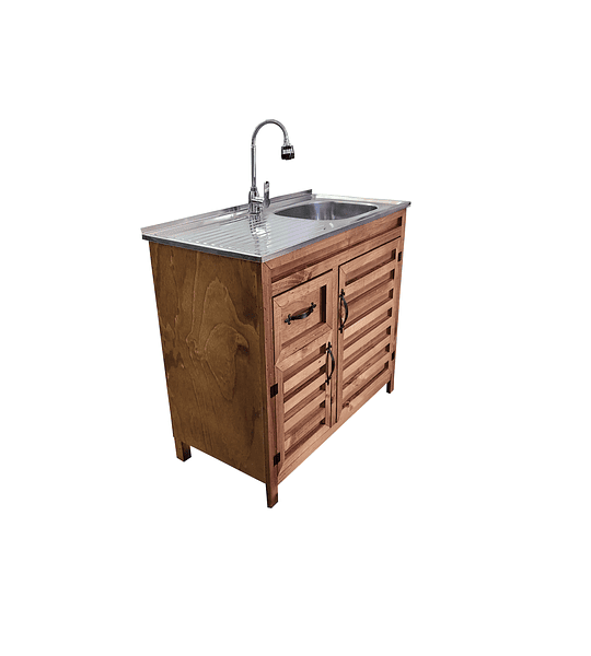 Mueble de Lavaplatos 80cm Rústico