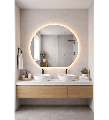 Espejo LED 100x90 cms. Ocaso