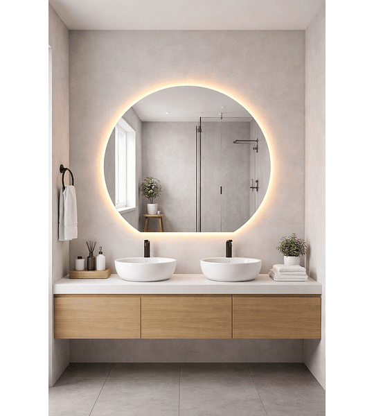 Espejo LED 100x90 cms. Ocaso