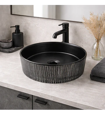 LOZA DE SOBREPONER PARA LAVAMANOS 36CMS DE DIAMETRO 