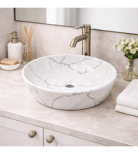 LOZA DE SOBREPONER PARA LAVAMANOS DIAMETRO 42CMS 