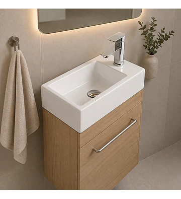 LOZA DE SOBREPONER PARA LAVAMANOS  45X25CMS 