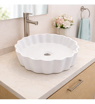 LOZA DE VANITORIO BLANCA 38X38X10