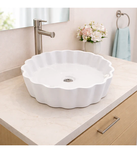 LOZA DE VANITORIO BLANCA 38X38X10