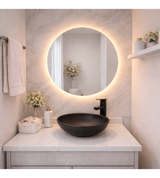 Espejo LED Crystal 60cm diámetro.