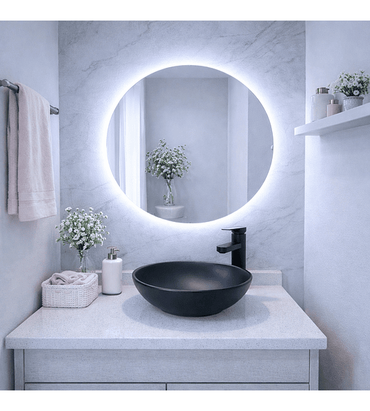 Espejo LED Crystal 60cm diámetro.