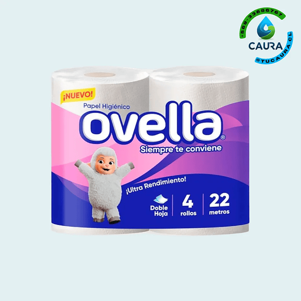 PAPEL HIGIENICO OVELLA 4X22 MT