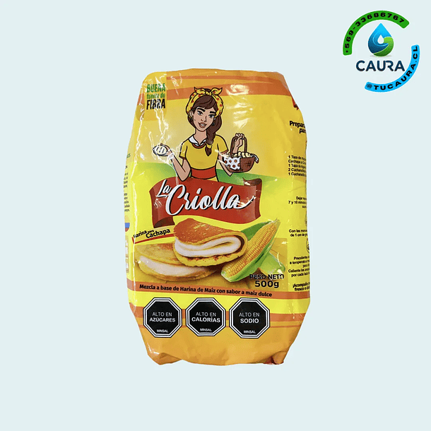 HARINA DE CACHAPA LA CRIOLLA 500 GR