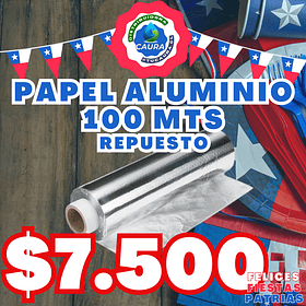 PAPEL ALUMINIO KITCHEN 100 MT SIN CAJA