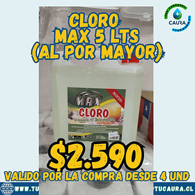 CLORO CONCENTRADO MAX POR MAYOR