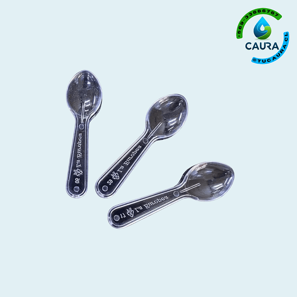 CUCHARITA HELADO TRANSPARENTE 100 UND