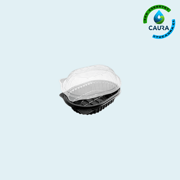 ENVASE CONTENEDOR PARA POLLO CON TAPA DOMO PLASTICO (200)