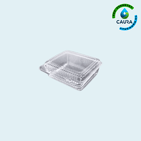 ENVASE TRANSPARENTE RECTANGULAR ECO-PET (9-1 PET) 