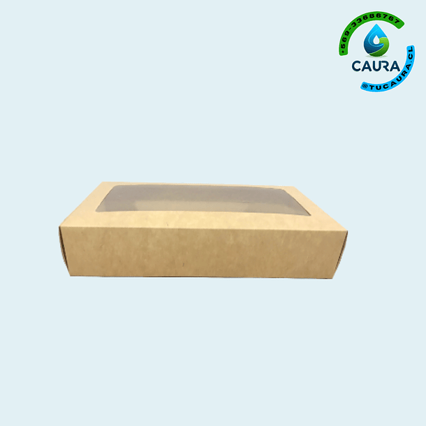 CAJA KRAFT VENTANA 14X22X4 CMS ( 7-1)