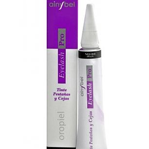 Tinte pestañas cejas color pelo negro ainybel dermik tintura negra