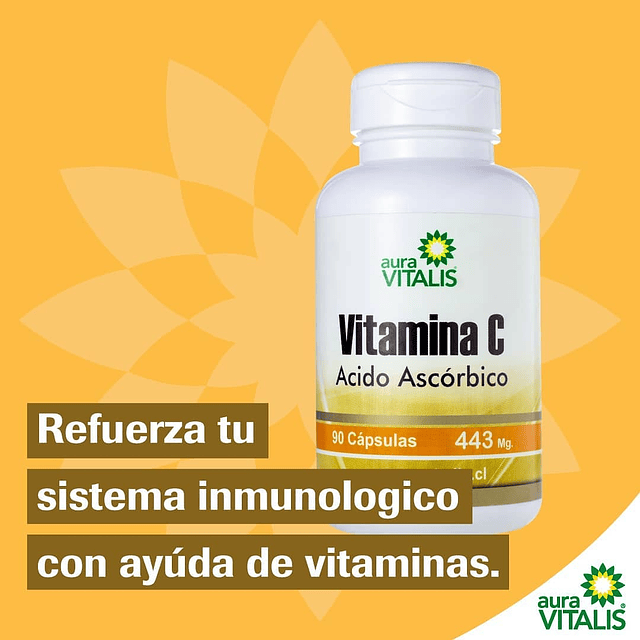 Cápsulas vitamina C natural aura vitalis pastillas o tabletas Chile
