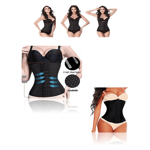 Faja reduce abdomen talla grande XXL corset varillas mold