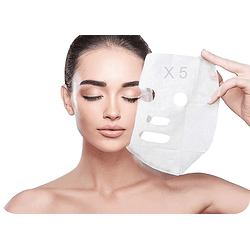 5 Mascarillas faciales tela sheet antiaging hidratante rostro desprendible