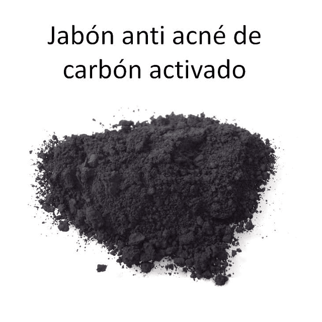 Jabón carbon activado negro barra africano natural anti acné cara Chile 