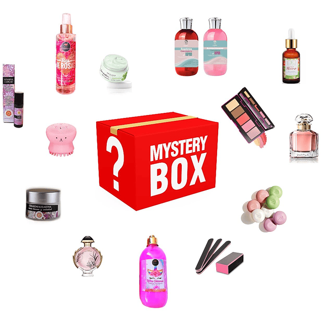 Mystery box beauty 12 productos belleza sorpresa surtidos por mayor Chile