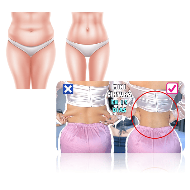 Faja elasticada reduce abdomen corset moldeador cintura m