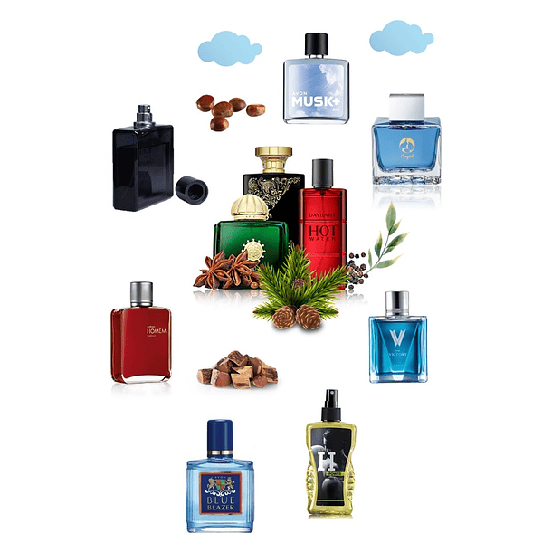 Beauty box perfumes hombre pack 10 fragancias caballero agra | Oropiel